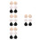 12Pairs Soft Latex Bra Pad Inserts Teardrop Shape for Enhanced Support 4