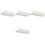 4Pcs Bathroom Wall Mounted Foldable Floating Shelf White PP 5