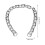 2Pcs Silver Purse Handle Chain Zinc Alloy Durable Shoulder Bag Strap 10