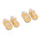 2St Gouden PU Miniatuur Voor 9