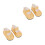 2St Gouden PU Miniatuur Voor 10