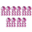 100Pcs Lightweight Violet Uv Indicator Cards for Outdoor Testing 9