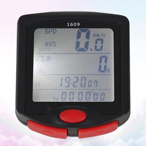 2Pcs Waterproof Bike Computer Wireless Speedometer Odometer Black 2