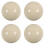 4Pcs Durable Resin Cue Balls Beige for Billiard Pool Training Use 4