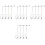 16Pcs Durable Lamp Post Models for Dollhouse Garden Decor 5