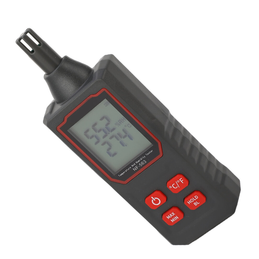 Digital Hygrometer Nf-563, Lcd Display, Temp & Humidity Meter 3151386928734