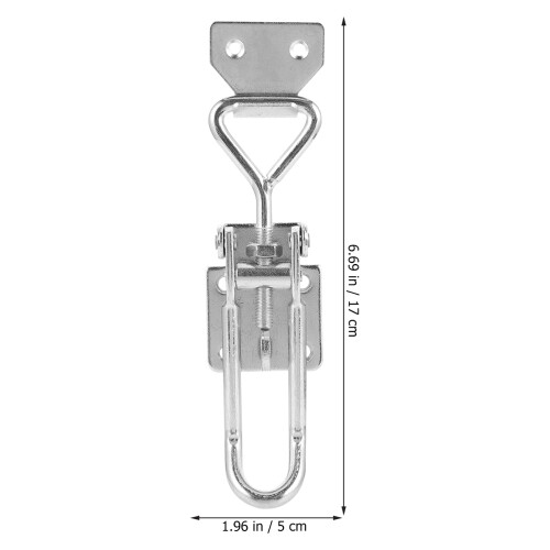 1Pc Compact Stainless Steel Adjustable Toggle Hasp for Tool Fixtures 1