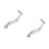 2Pcs Aluminum Alloy Motorcycle Shift Levers Silver Lightweight Durable 4