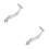 2Pcs Aluminum Alloy Motorcycle Shift Levers Silver Lightweight Durable 8