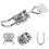 1Pc Compact Stainless Steel Adjustable Toggle Hasp for Tool Fixtures 9