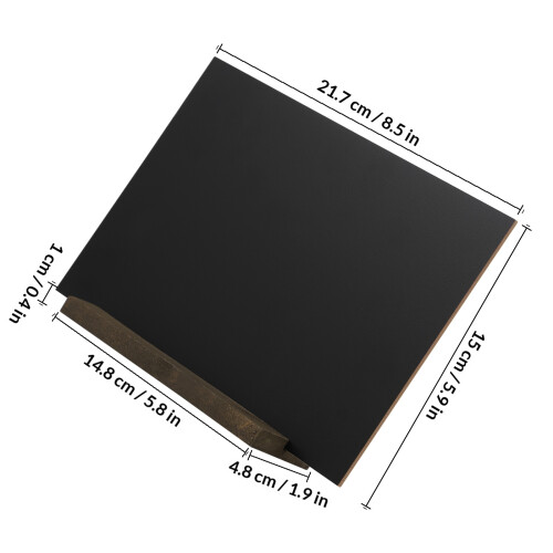 5Pcs Double Sided Mini Chalkboard with Bamboo Base for Tabletop Use 2