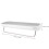2Pcs Grey Plastic Wall-Mounted Storage Rack for Bathroom and Kitchen 8