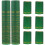 Capsules Green 100pcs 1.9in Height 1.3in Diameter 11