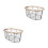 2Pcs Black Iron Wire Kitchen Basket for Bread Fruit Vegetable 4