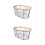 2Pcs Black Iron Wire Kitchen Basket for Bread Fruit Vegetable 5