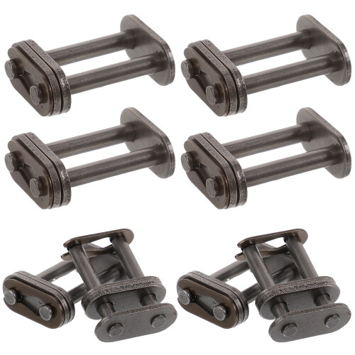50Pcs Steel Chain Connecting Link Heavy Duty Double Rows Roller Buckle 1