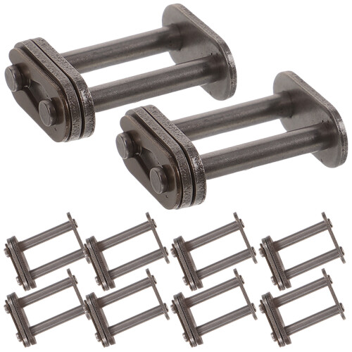 50Pcs Steel Chain Connecting Link Heavy Duty Double Rows Roller Buckle 2
