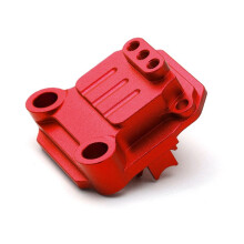 RC Car Upgrade Transmission Cover för  TA01 TA02 DF0l Top Force Manta Ray RC Car Upgrade Tillbehör Röd