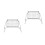 2Sets Portable Foldable Stainless Steel Campfire Grill for Camping Bbq 6