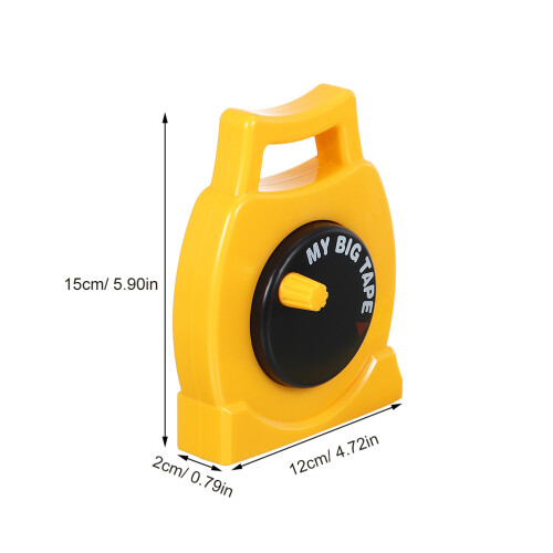 6Pcs Kids Retractable Tape Measure Toy Soft Safe Plastic Learning Tool 2