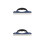 2Pcs Blue Mirror Squeegee Car Glass Wiper Smooth Water Scraping Tool 8