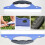 2Pcs Blue Mirror Squeegee Car Glass Wiper Smooth Water Scraping Tool 10