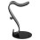 2Pcs Acrylic Headset Desk Stand Black S Shape Headphone Holder 2