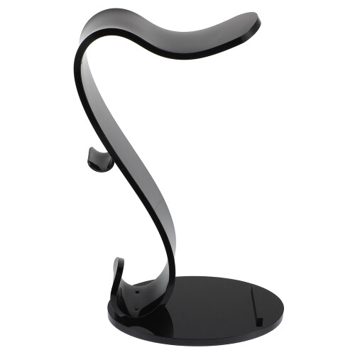 2Pcs Acrylic Headset Desk Stand Black S Shape Headphone Holder 1