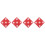 4Pcs Sturdy Red Rubber Fencing Targets Space-Saving Training Tools 6