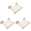 3Pcs Wall Mounted Cat Hammock Bed Durable Wood Soft Fabric Assorted 4