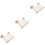 3Pcs Wall Mounted Cat Hammock Bed Durable Wood Soft Fabric Assorted 7