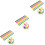 Papiers Pliables Étoiles Multicolores Décoration Intérieur 4