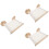 3Pcs Wall Mounted Cat Hammock Bed Durable Wood Soft Fabric Assorted 8