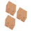 30Pcs Portable Paper Stave Notebook Khaki for Music Practice and Notes 7