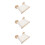 3Pcs Wall Mounted Cat Hammock Bed Durable Wood Soft Fabric Assorted 10