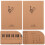 30Pcs Portable Paper Stave Notebook Khaki for Music Practice and Notes 9