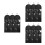 9Sets Haartaschenset Mit Kleiderbügel PVC Haarschutz 3