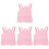 4Pcs Mini Doll Backpack Pink for 18 Inch Dolls Playtime 3