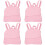 4Pcs Mini Doll Backpack Pink for 18 Inch Dolls Playtime 6
