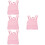 4Pcs Mini Doll Backpack Pink for 18 Inch Dolls Playtime 7