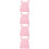 4Pcs Mini Doll Backpack Pink for 18 Inch Dolls Playtime 8