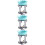 3Pcs Dual-Use Iron Candle Holder with Blue Ceramic Aromatherapy Plate 9