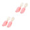 2Sets Pink Silicone Baby Feeding Spoon Fork Set for Toddler Training 6