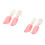 2Sets Pink Silicone Baby Feeding Spoon Fork Set for Toddler Training 8