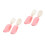 2Sets Pink Silicone Baby Feeding Spoon Fork Set for Toddler Training 10