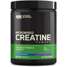 Optimum Nutrition Micronised Creatine Powder Blue Raspberry 360g