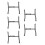 5Pcs Adjustable Hard Hat Chin Strap Y-Shaped Durable ABS Safety 6