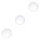3Pcs Compact 10X Magnifying Suction Cup Mirror White Vanity Mirror 11