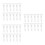 36Sets Universal Fit White Plastic Vertical Blind Slat Clips and Hooks 4