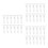 36Sets Universal Fit White Plastic Vertical Blind Slat Clips and Hooks 7